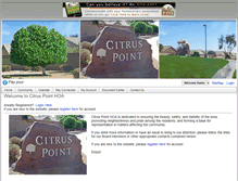 Tablet Screenshot of citruspointhoa.com